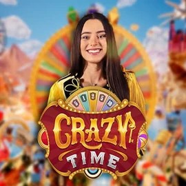 Crazy Time logo by Evolution at One CasinoCrazy Time